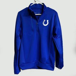 Indianapolis Colts Antigua Generation Quarter-Zip Pullover Jacket - Royal Small